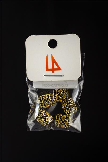 Zirkon Gold Silindir Sonsuzluk Figürlü 9x7mm Takı Aparatı