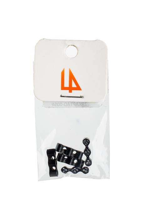 Zirkon Siyah 3 Göz Çift Delik 4x14mm Takı Aparatı