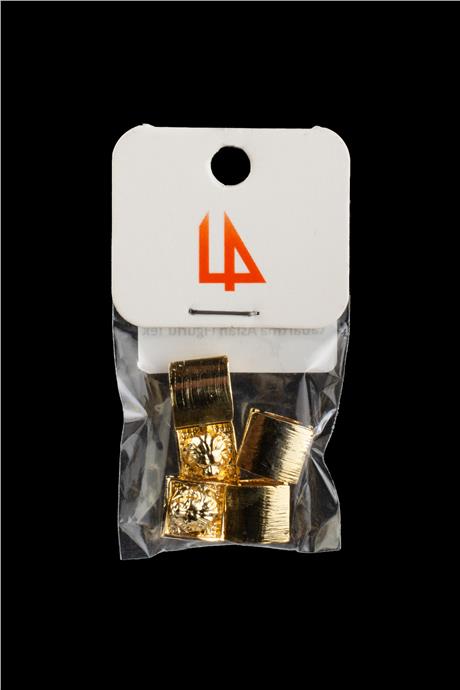 Zirkon Siyah Dikdörtgen Piramit Çift Delik 8x3mm Takı Aparatı