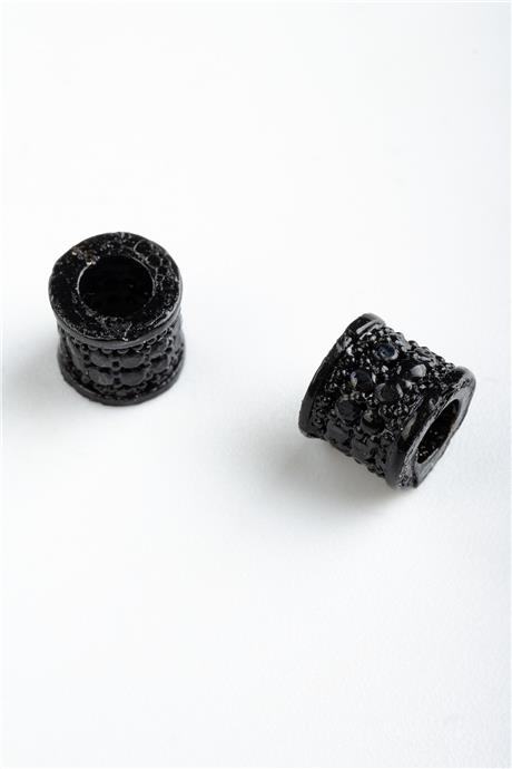 Zirkon Siyah Silindir Geniş Delik Aparat 6x5mm