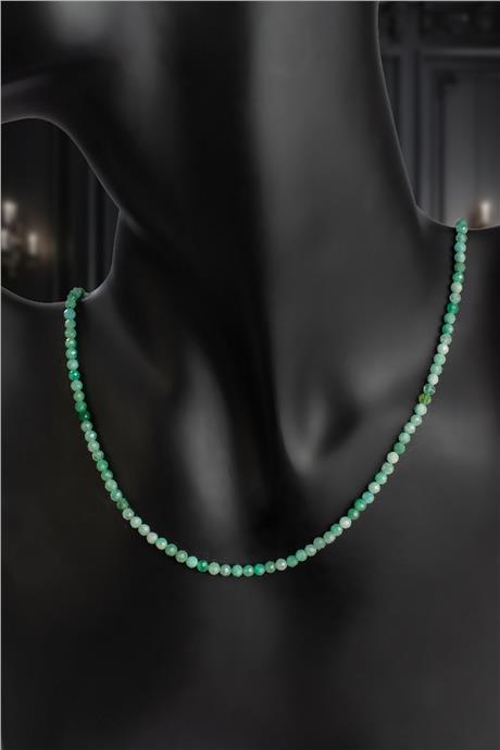 Zümrüt Doğal Taş Kristal Küre Kesim 3mm Kolye