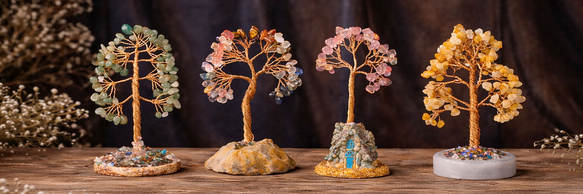 El yapımı doğal taş hayat ağacı