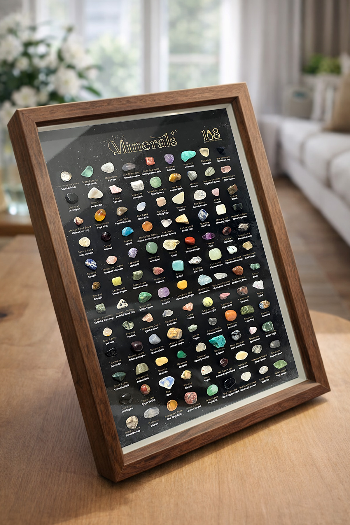 108 Doğal Taşlı Çerçeve