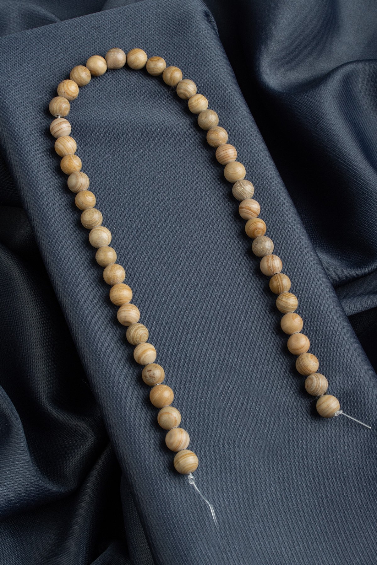 Ağaç Jasper Doğal Taş Parlak Küre Kesim 8mm Dizi [AA]