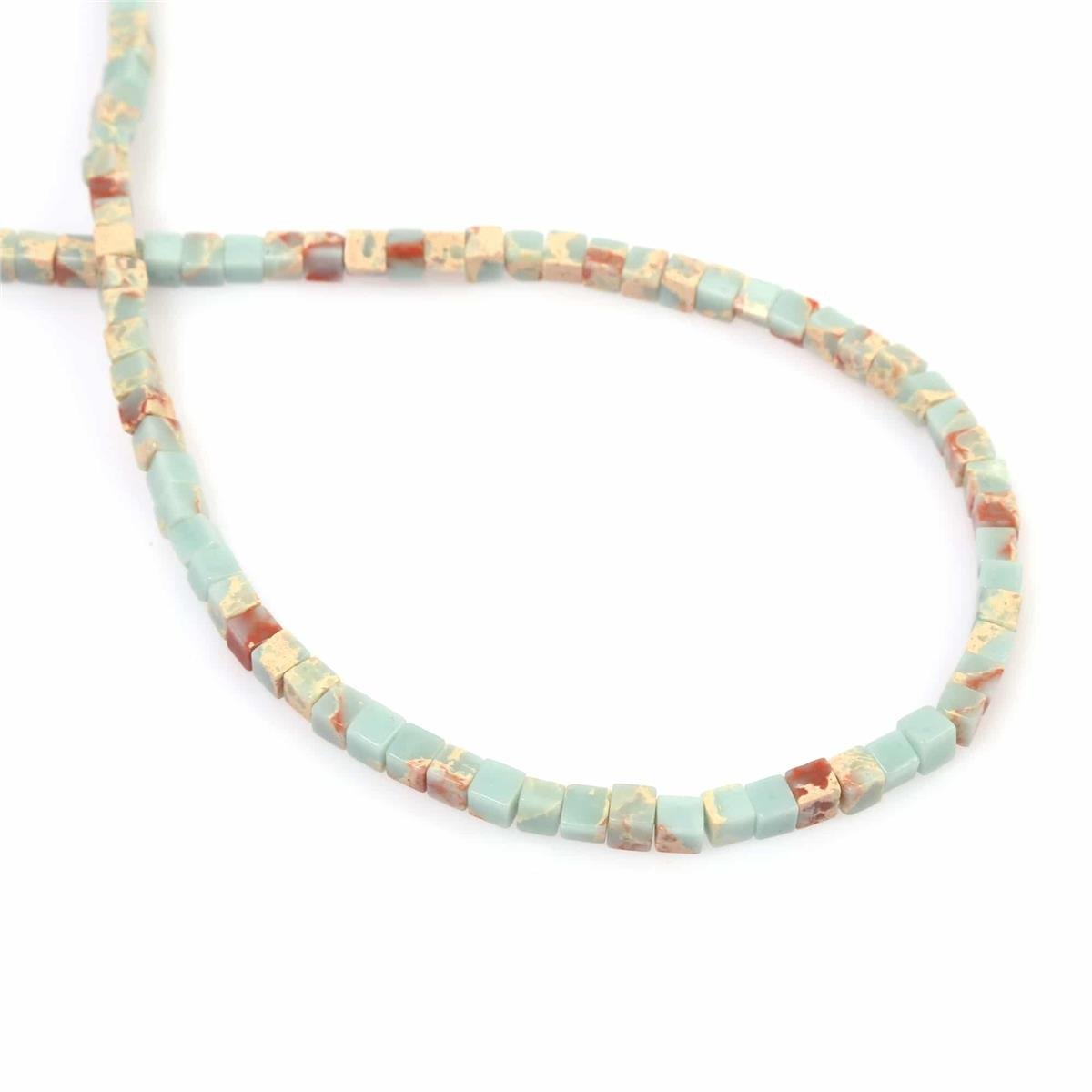 Agalmatolite Doğal Taş Küp Kesim 6x6mm Dizi