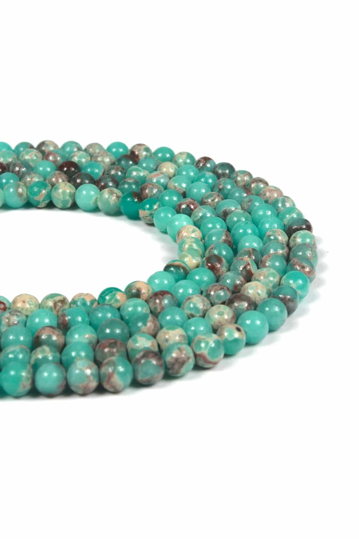 Agalmatolite Taşı Küre Kesim 4mm Dizi