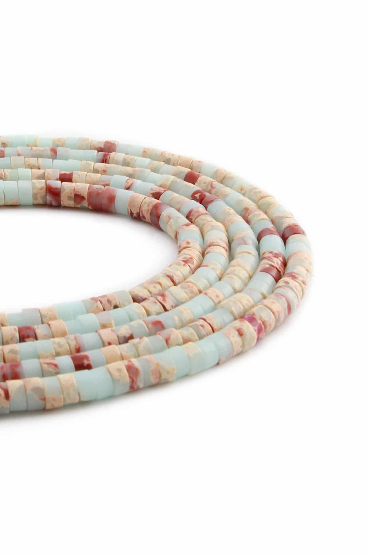 Agalmatolite Doğal Taş Parlak Dore Kesim 4x2mm Dizi [AA]