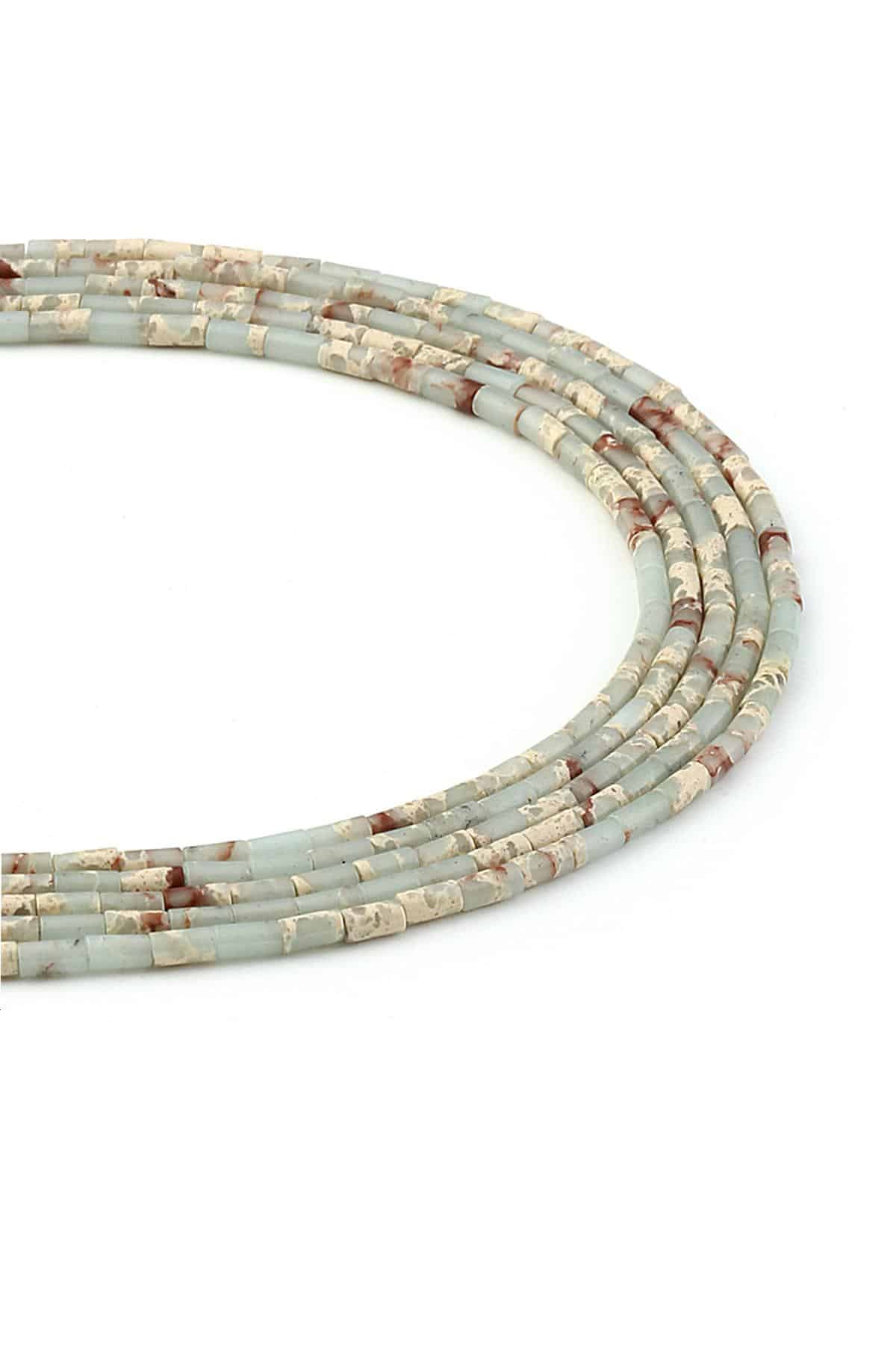 Agalmatolite Doğal Taş Parlak Silindir Kesim 2x4mm Dizi [AA]