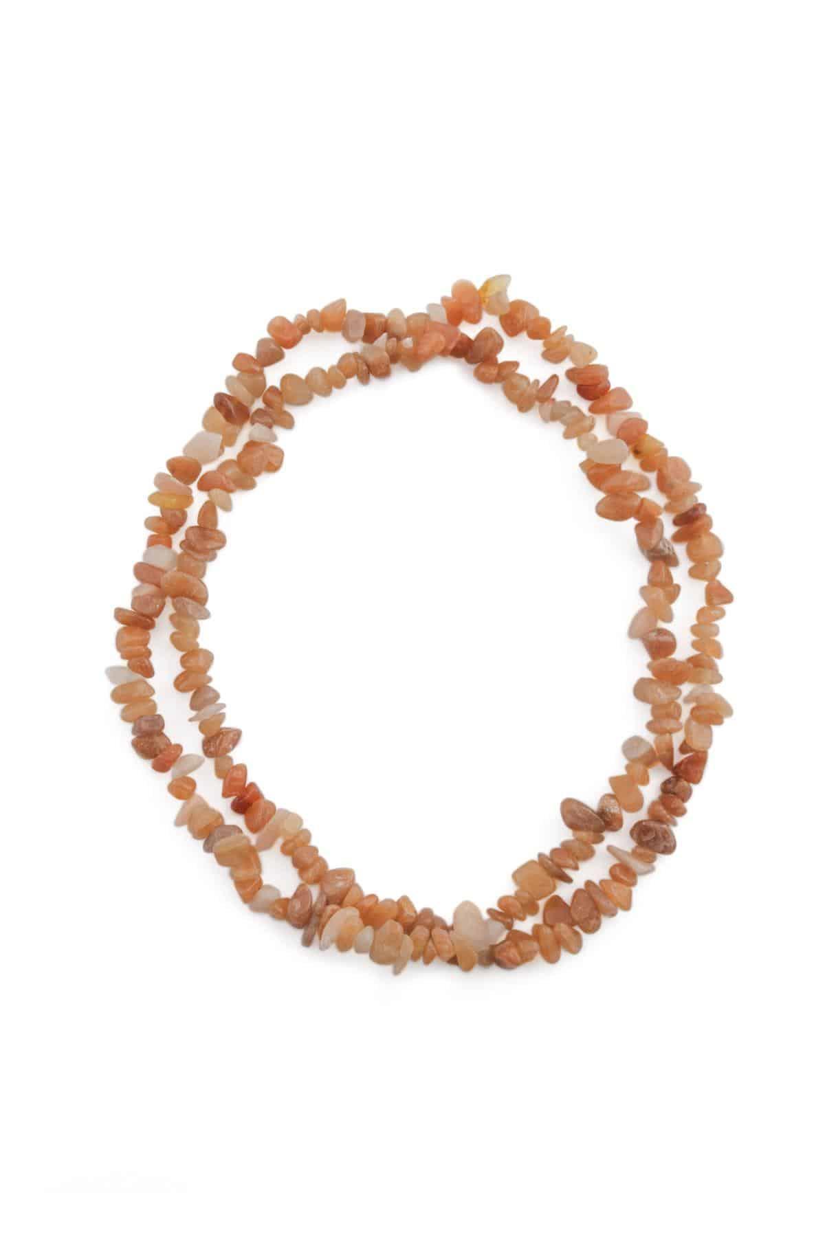 Akik Doğal Kırık Taş Orta Boy Parlak 5x8mm Dizi