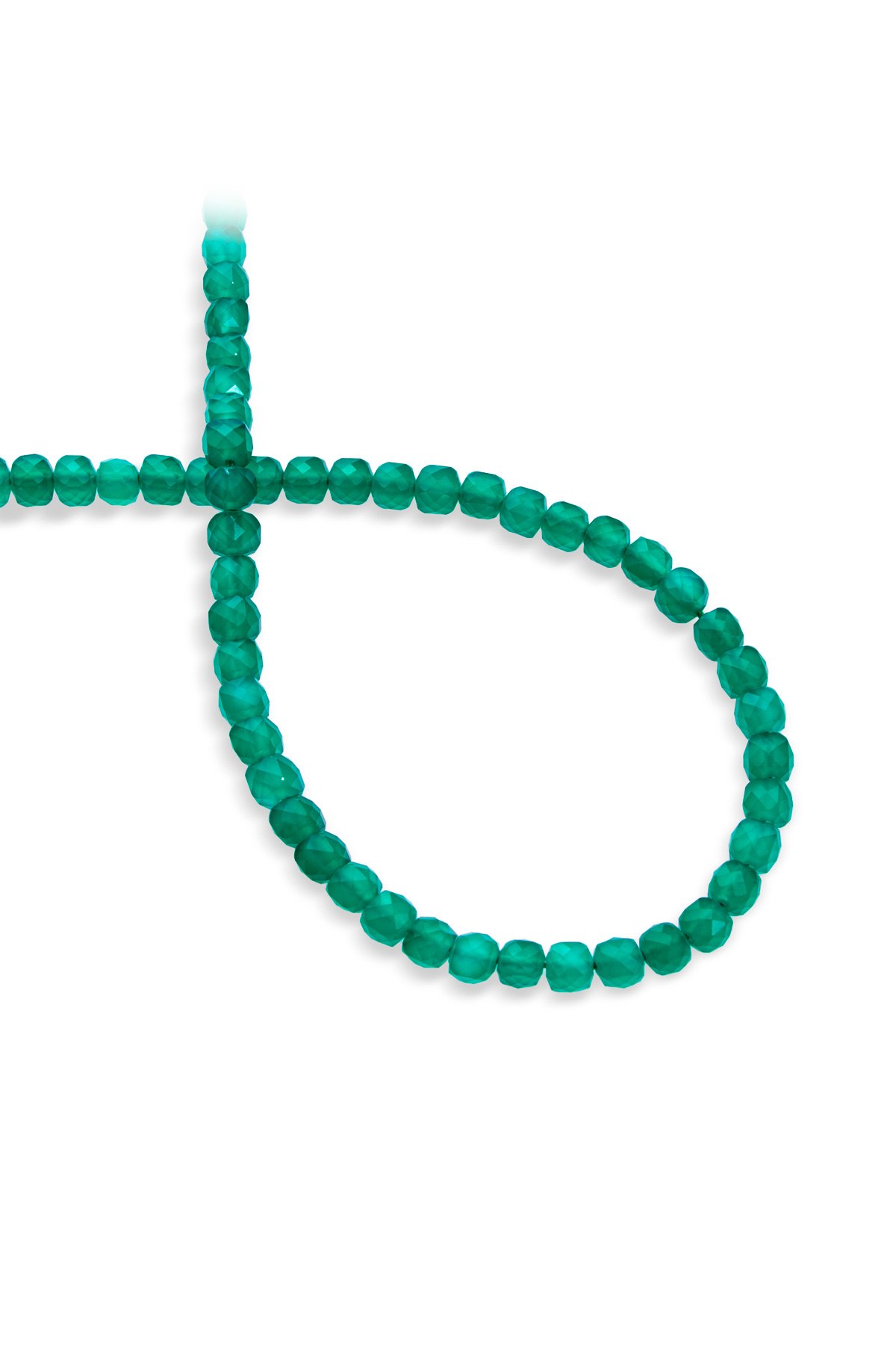 Akik Doğal Taş Yeşil Küp Kesim 6x6mm Dizi