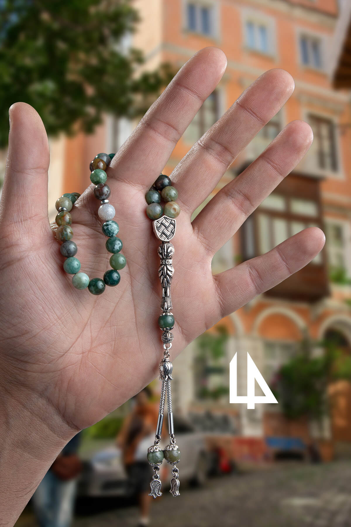 Hint Akik Doğal Taş Küre Kesim 33 lü 8mm Tesbih