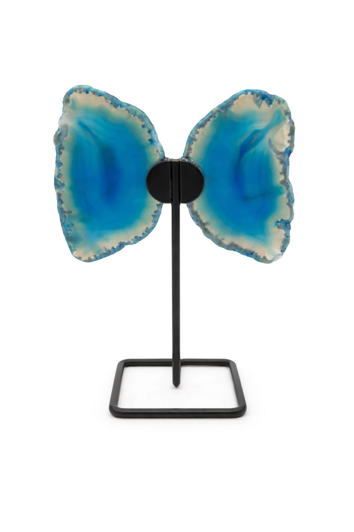 Akik Taşı Mavi Plaka Kelebek İri