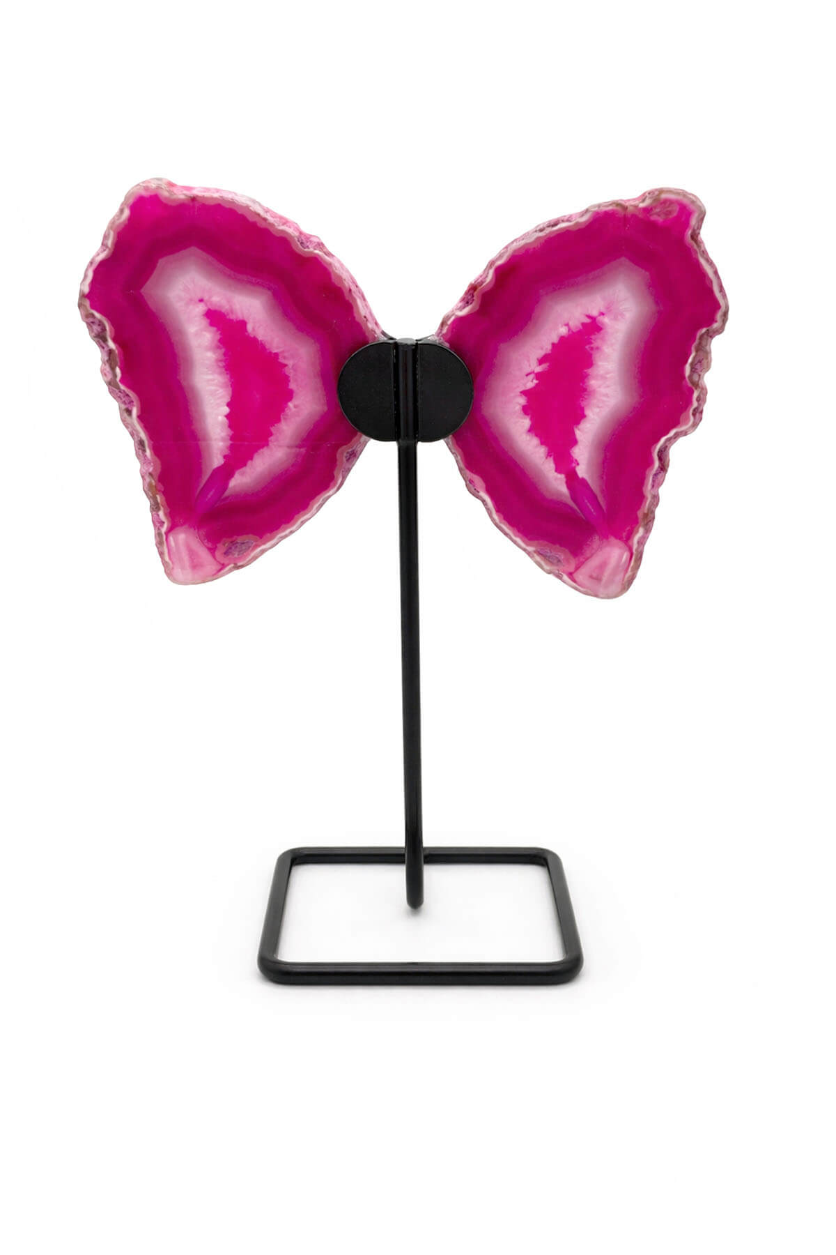 Akik Taşı Pembe Plaka Kelebek İri