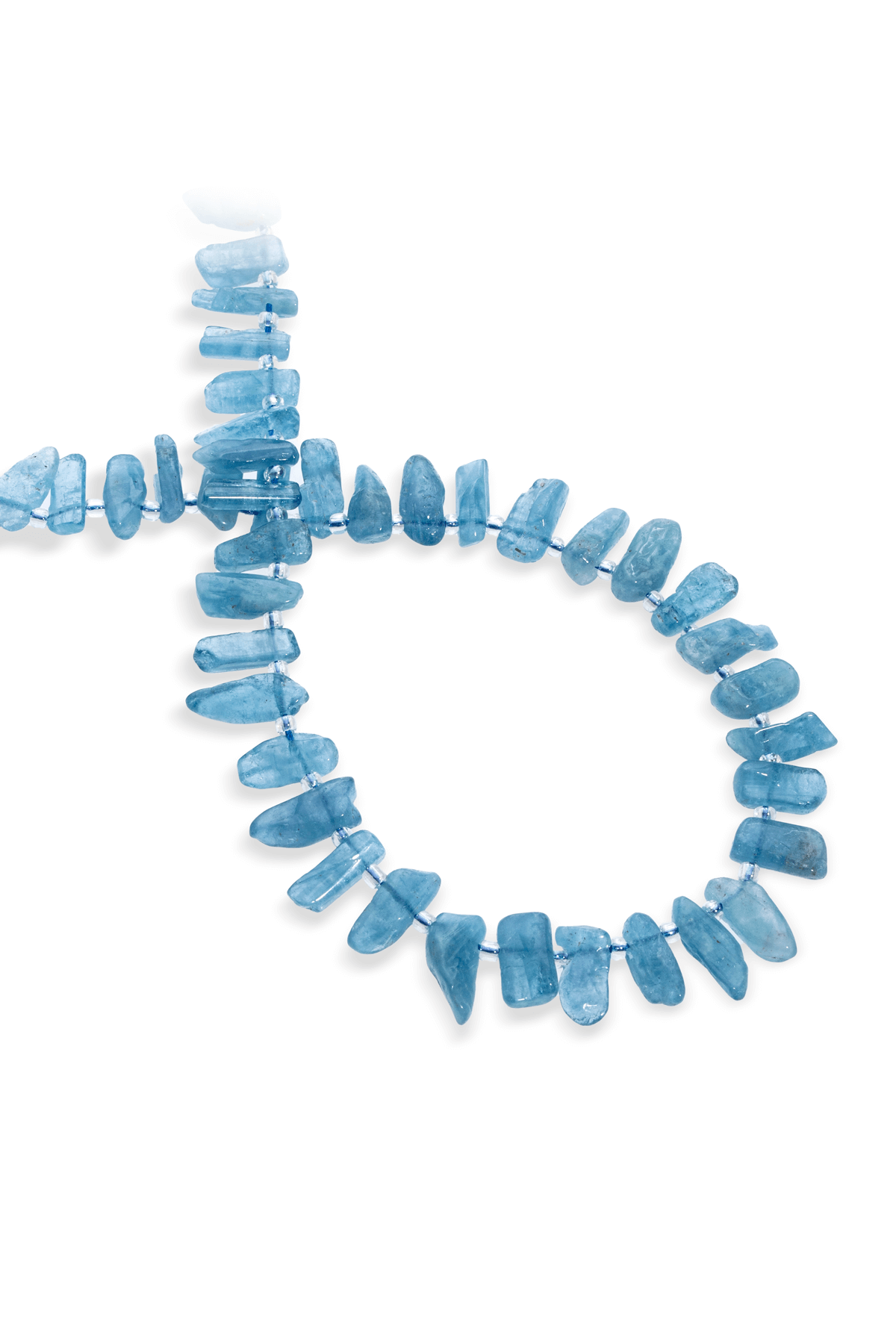 Akuamarin Doğal Taş Diş Kesim Dizi