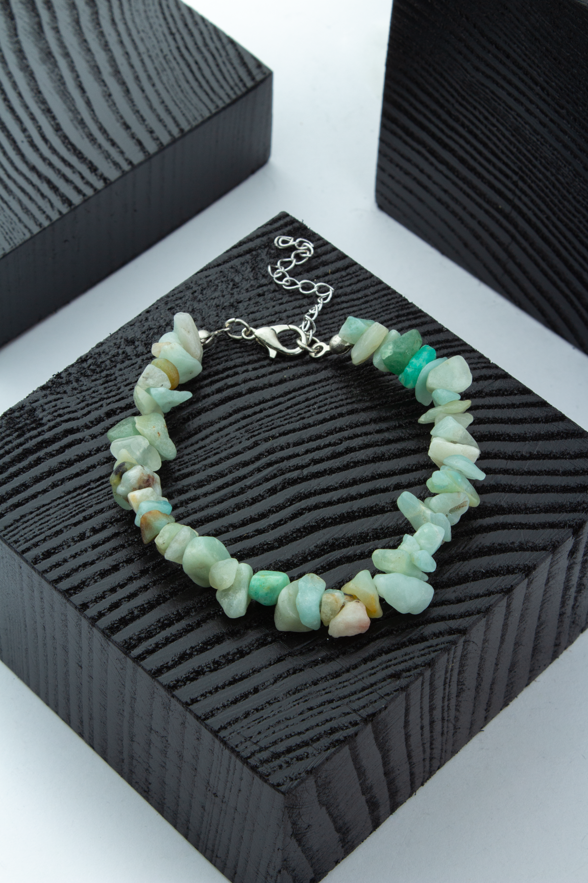 Amazonit Doğal Kırık Taş Bileklik