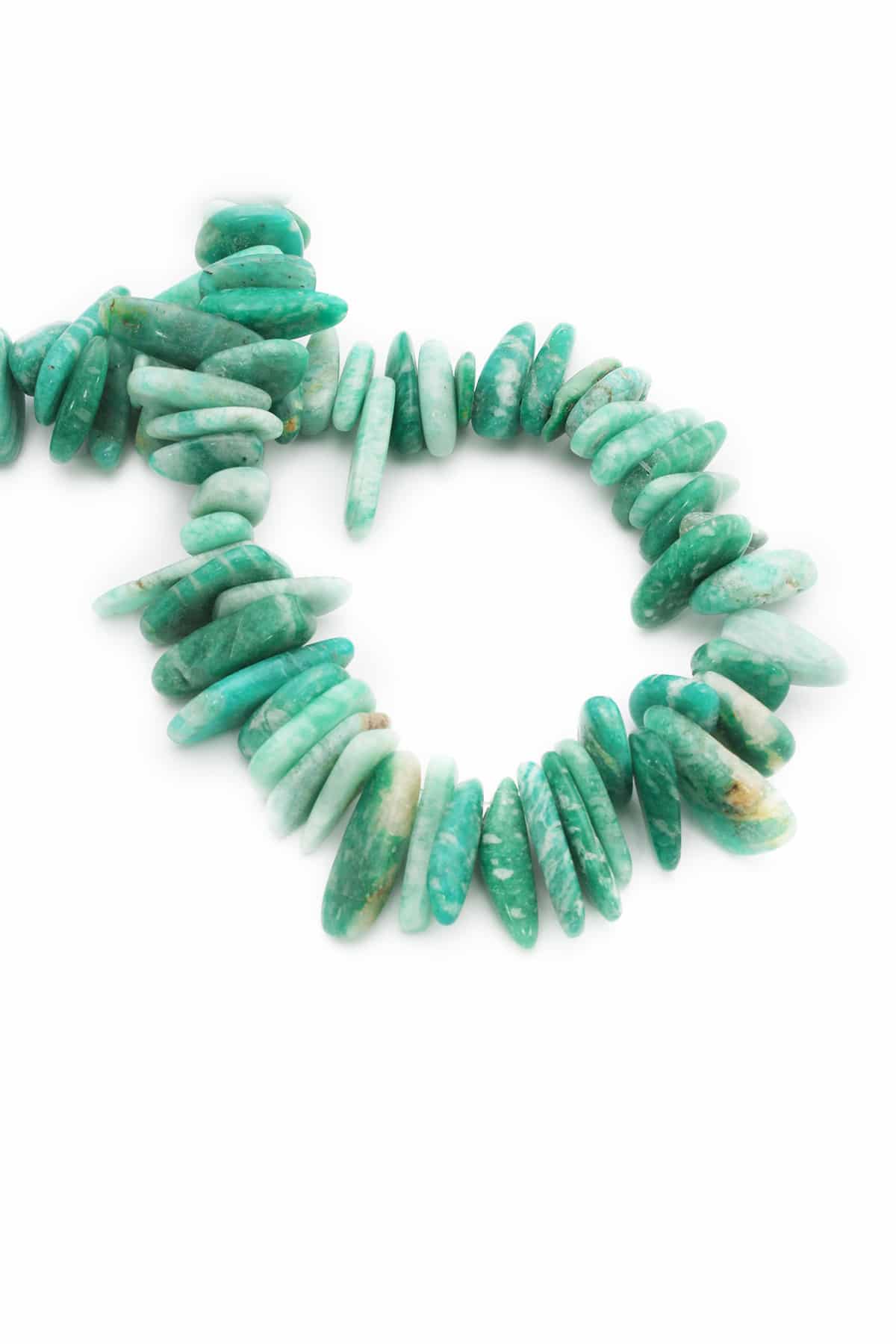 Amazonite Natural Stone Amorphous Cut String Of Beads