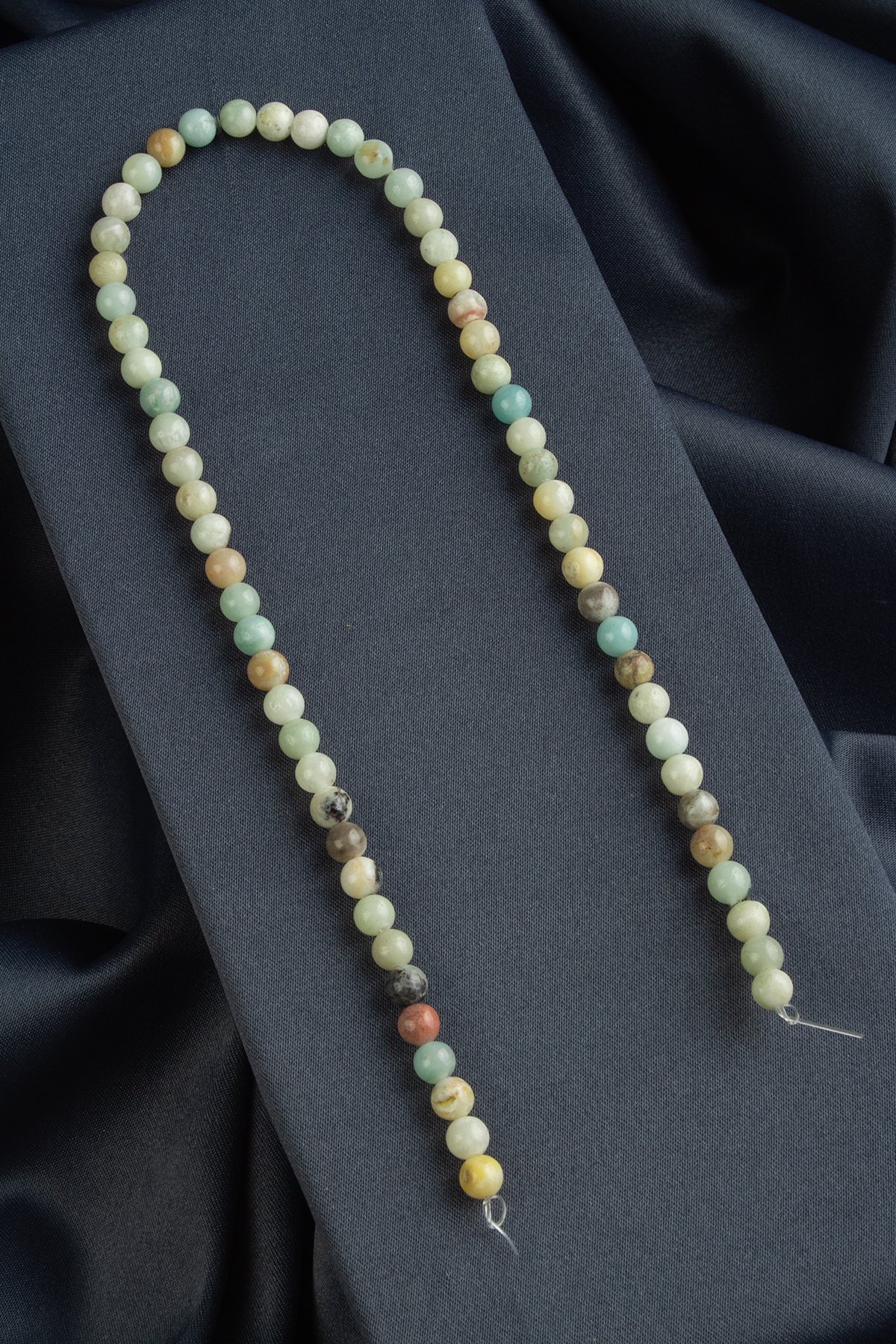 Amazonit Doğal Taş Parlak Küre Kesim 6mm Dizi [B+]