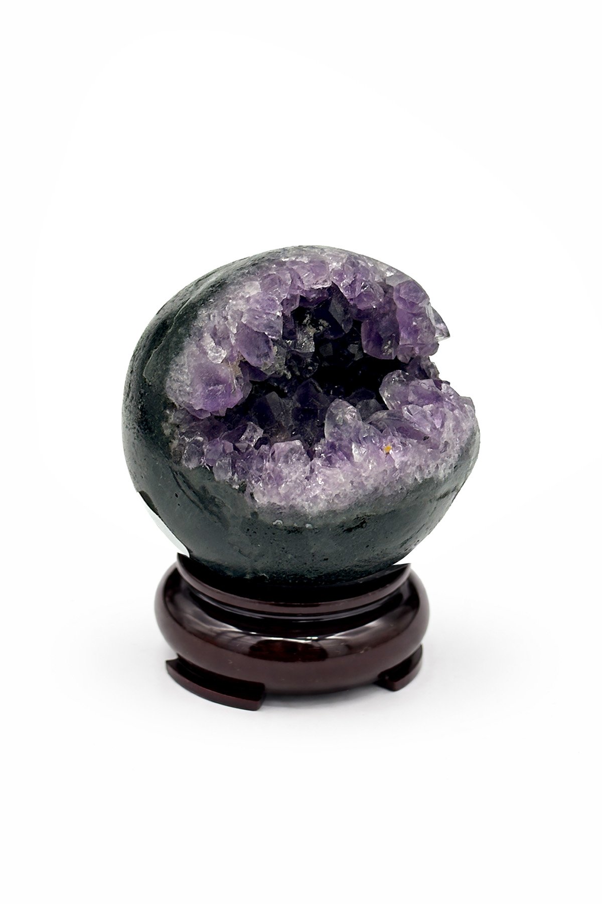 Ametist Taşı Deliksiz Küre Kesim Ham Kütle Dekoratif Obje - 171 Gram