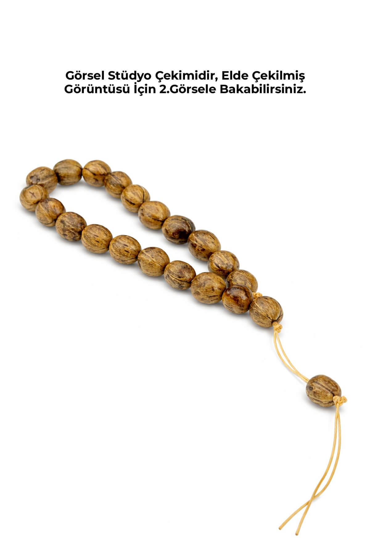 Andız Ağacı Hardal Renkli Kokulu 20 li Tesbih