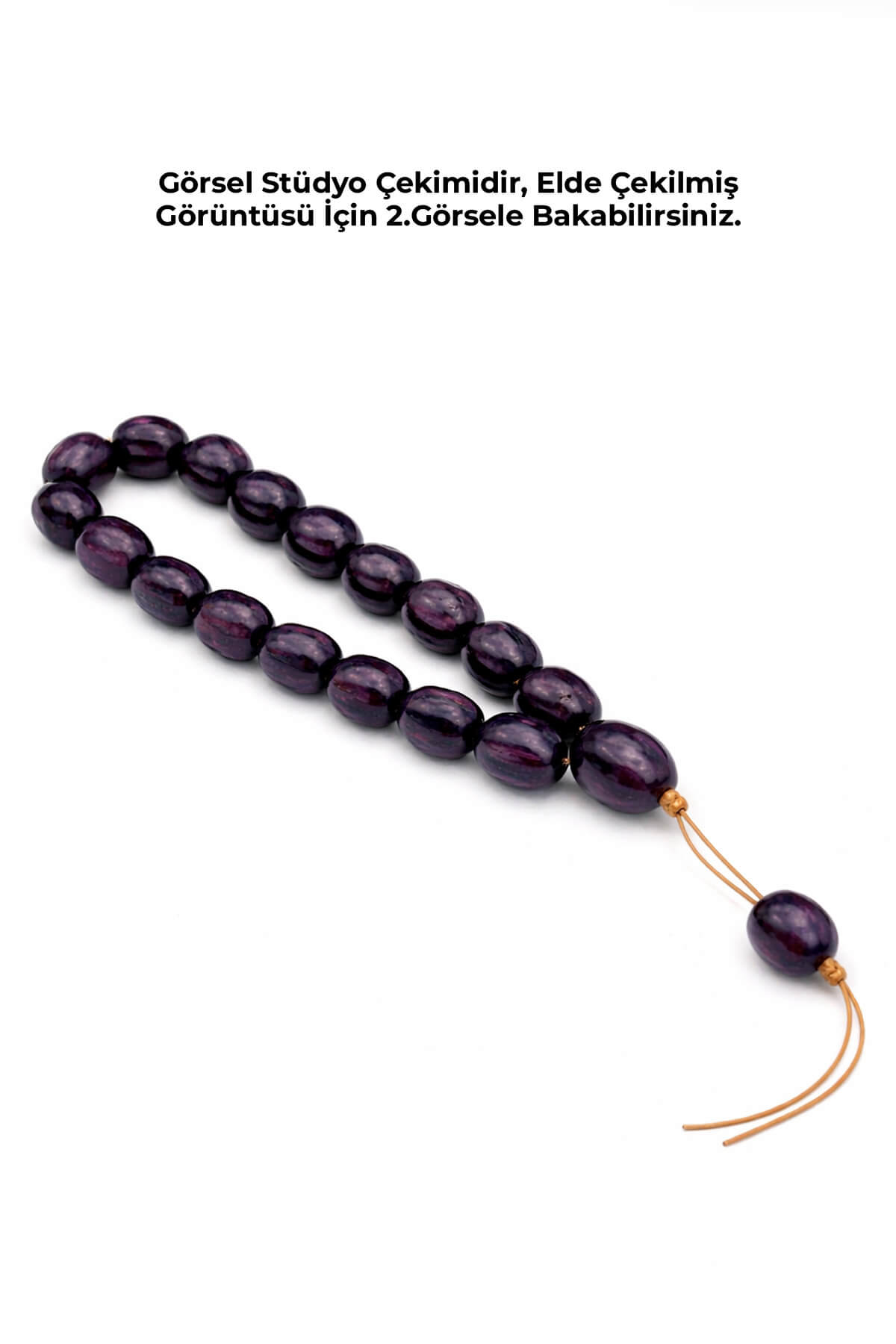 Andız Ağacı Mor Renkli Kokulu 20 li Tesbih