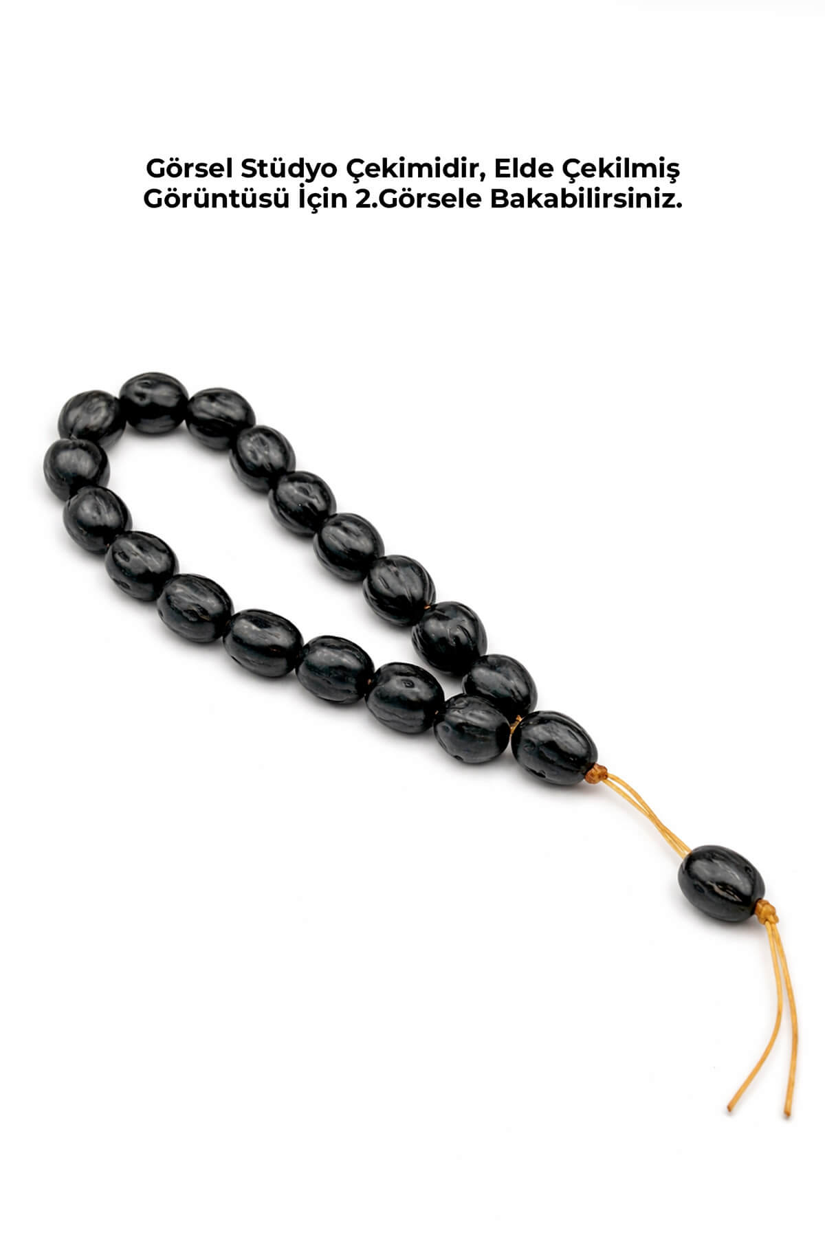 Andız Ağacı Siyah Renkli Kokulu 20 li Tesbih