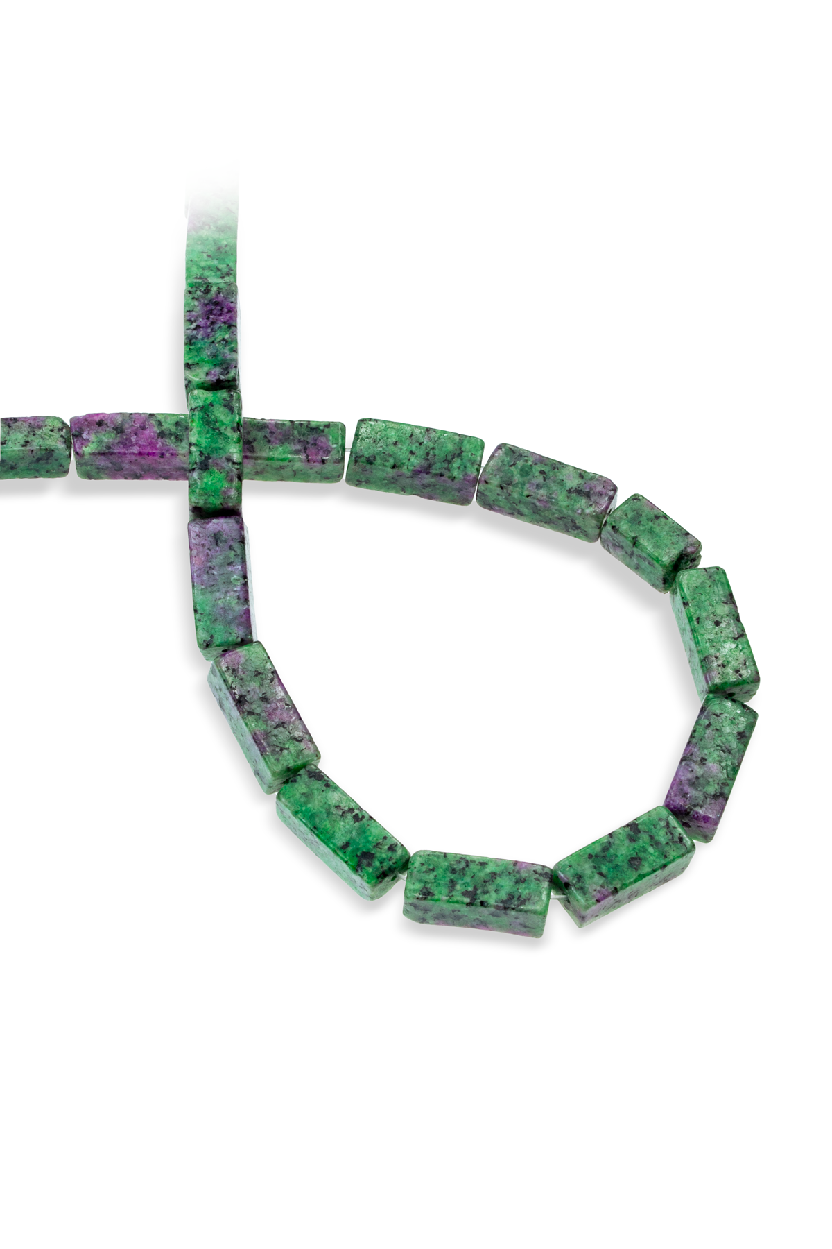 Anyolit Doğal Taş Dikdörtgen Kesim 8x20mm Dizi