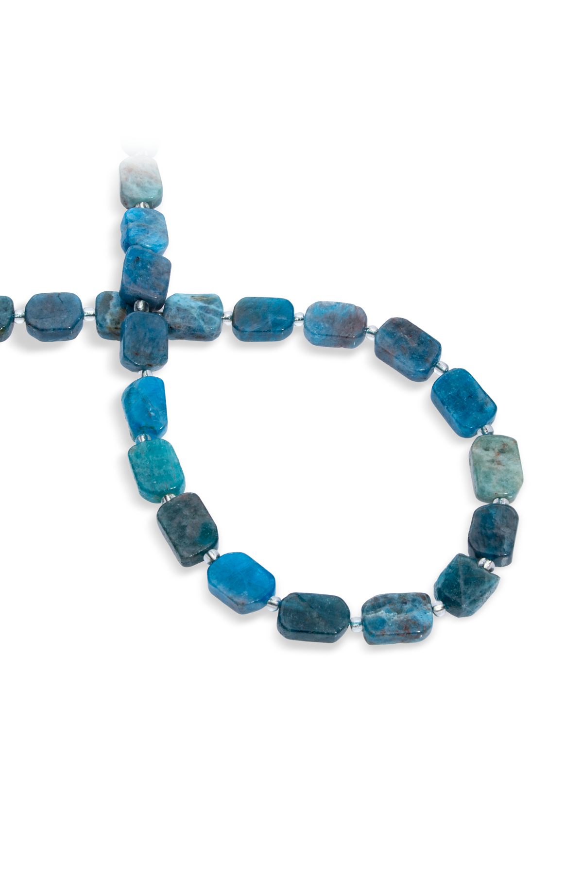 Apatit Taşı Yassı Kare Kesim 8x12mm Dizi