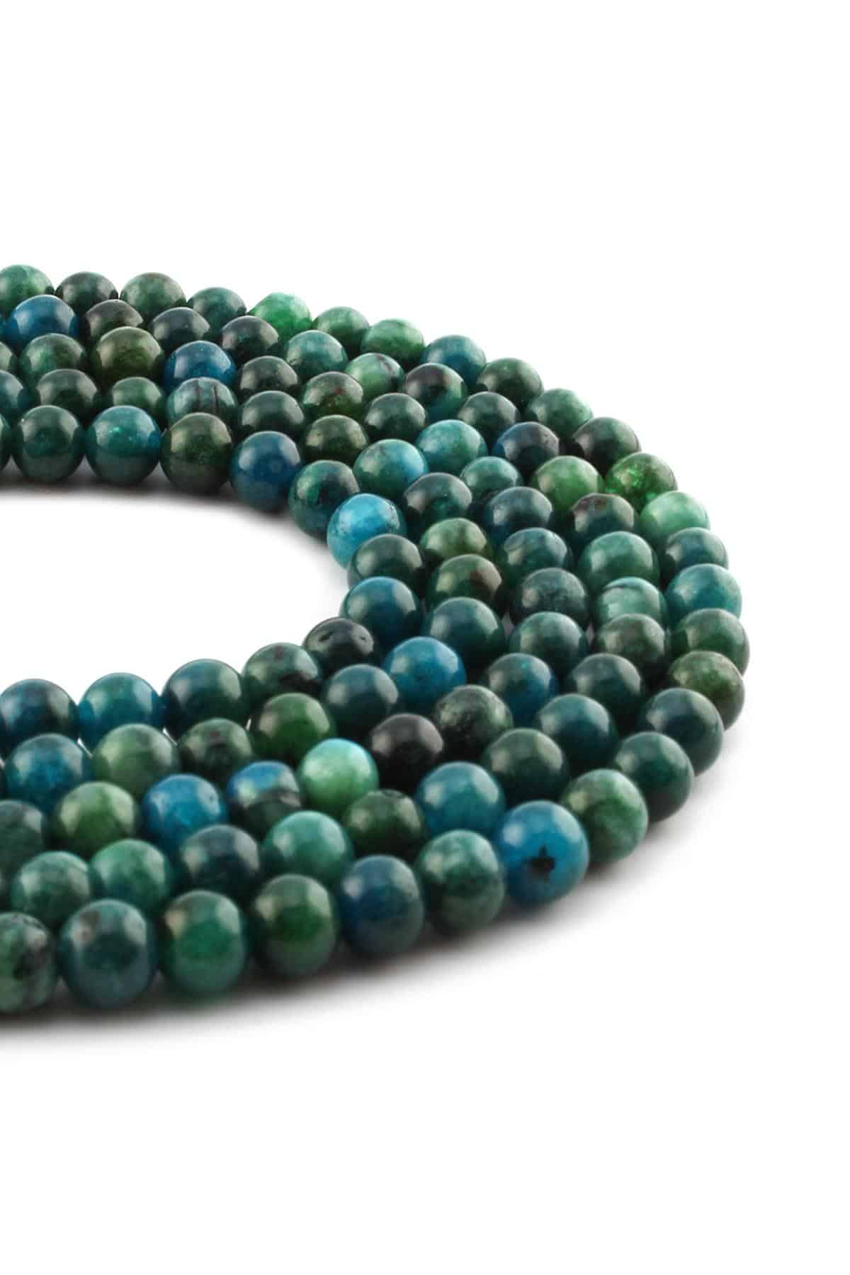 Apatit Taşı Parlak Küre Kesim 6mm Dizi [B+]