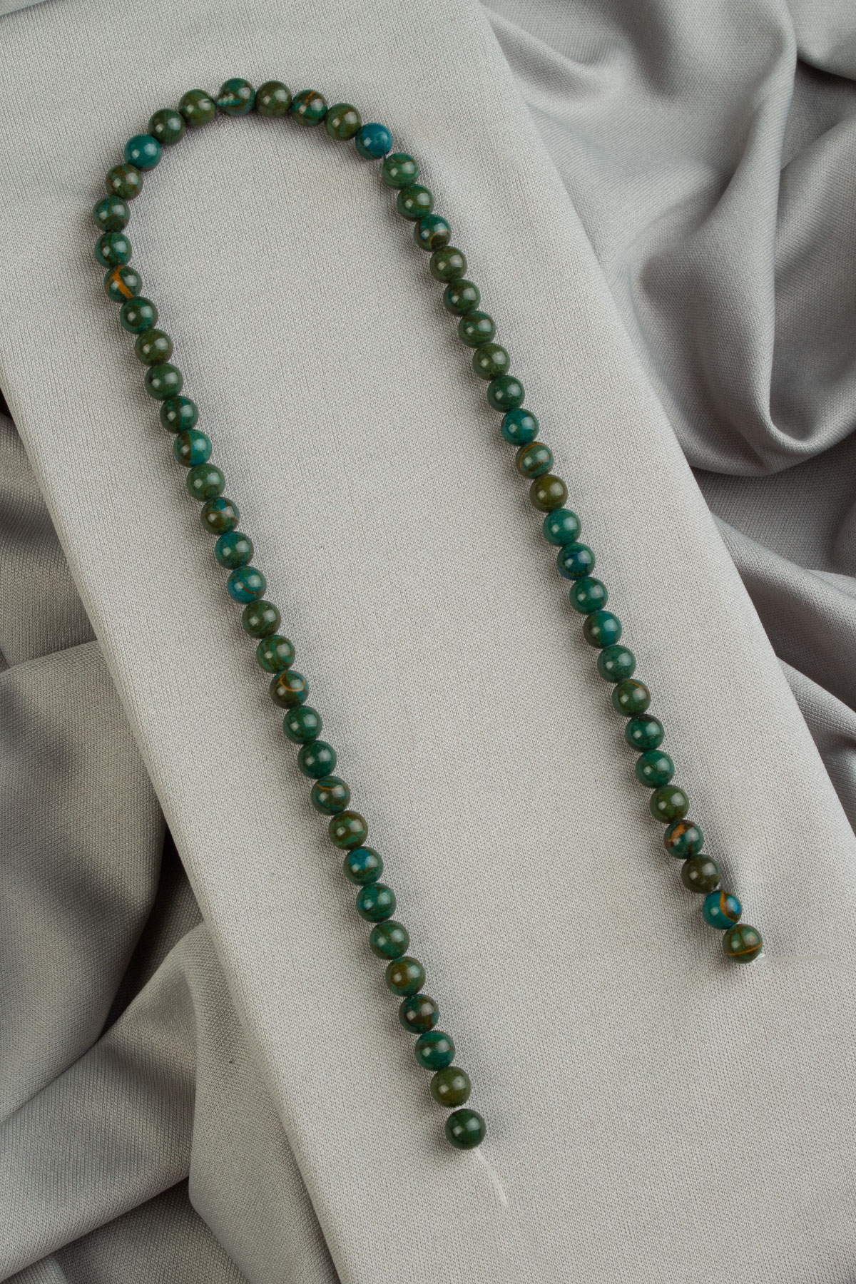 Apatit Doğal Taş Parlak Küre Kesim 6mm Dizi [AB]