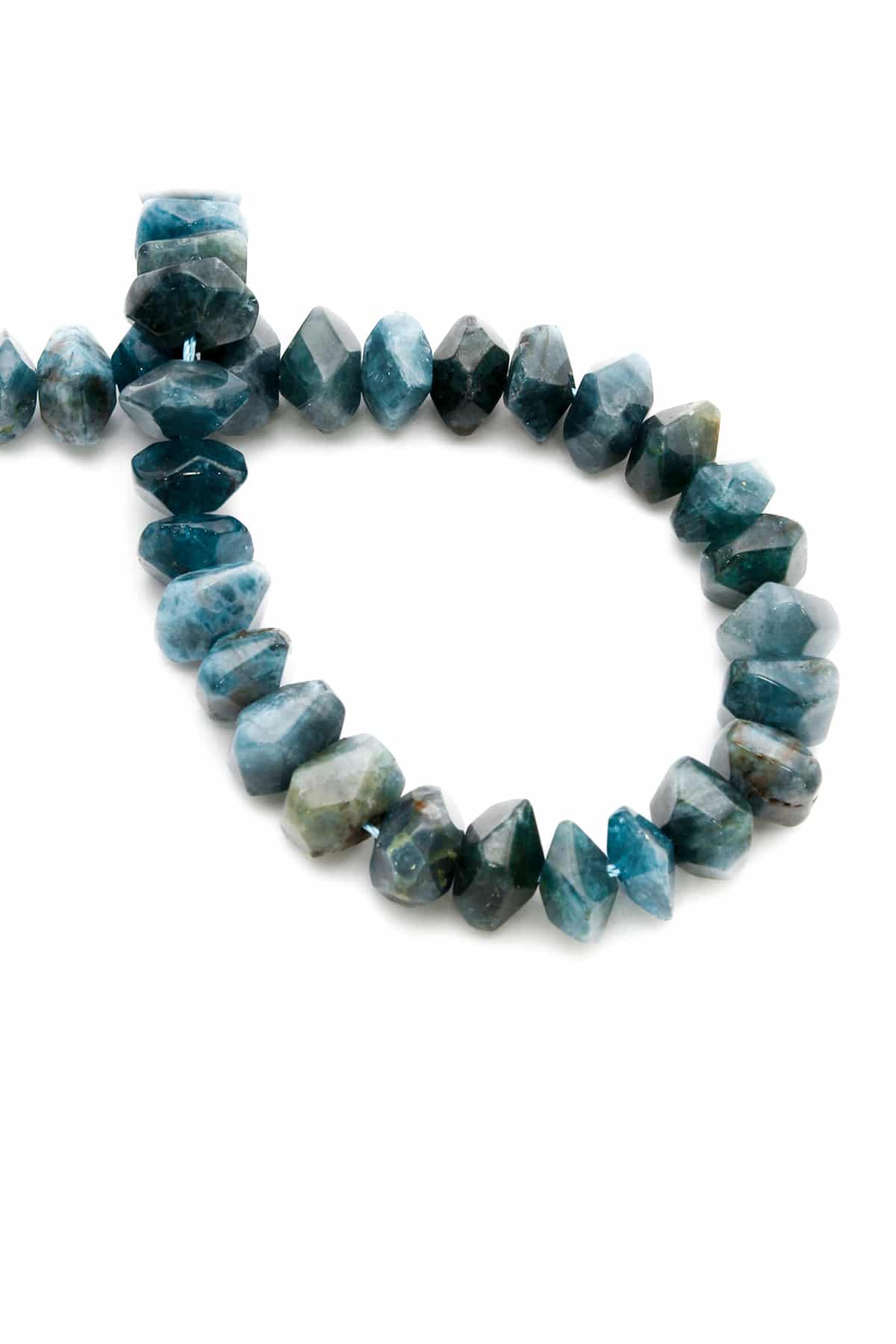 Apatit Taşı Parlak Rondela Kesim 10x7mm Dizi AA