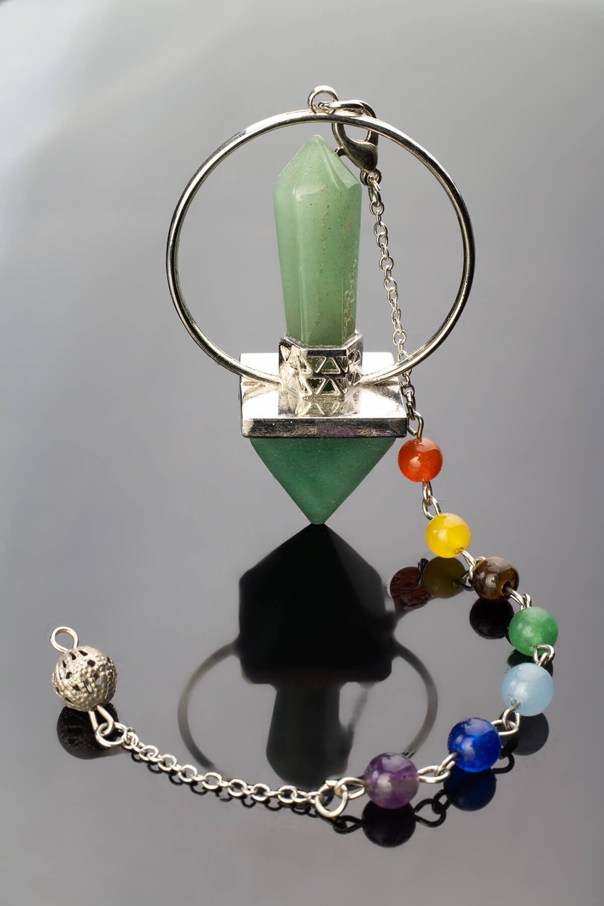 Aventurin Doğal Taş 25x60mm Pandül Sarkaç