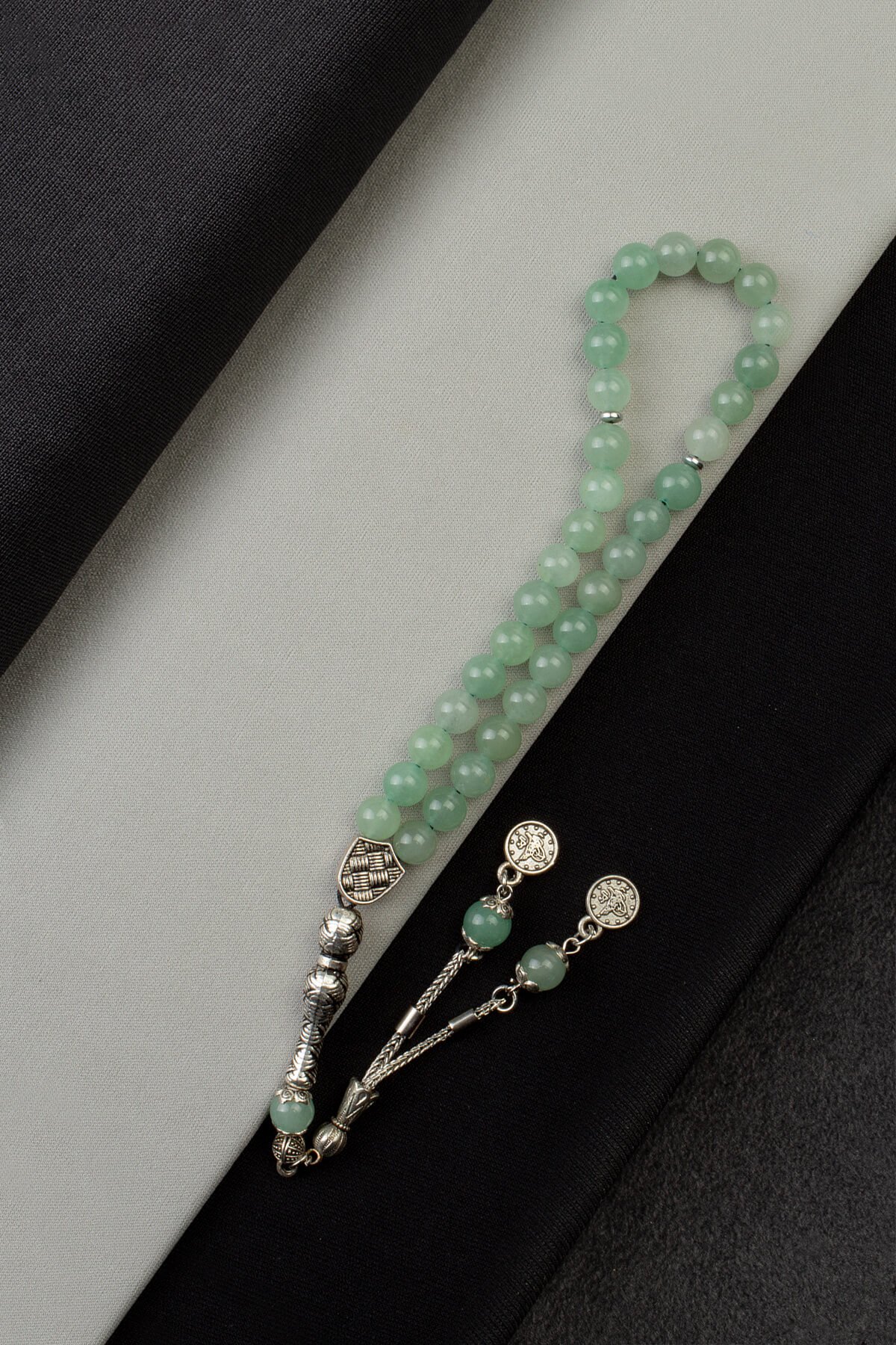 Aventurin Doğal Taş Küre Kesim 33 lü 8mm Tesbih