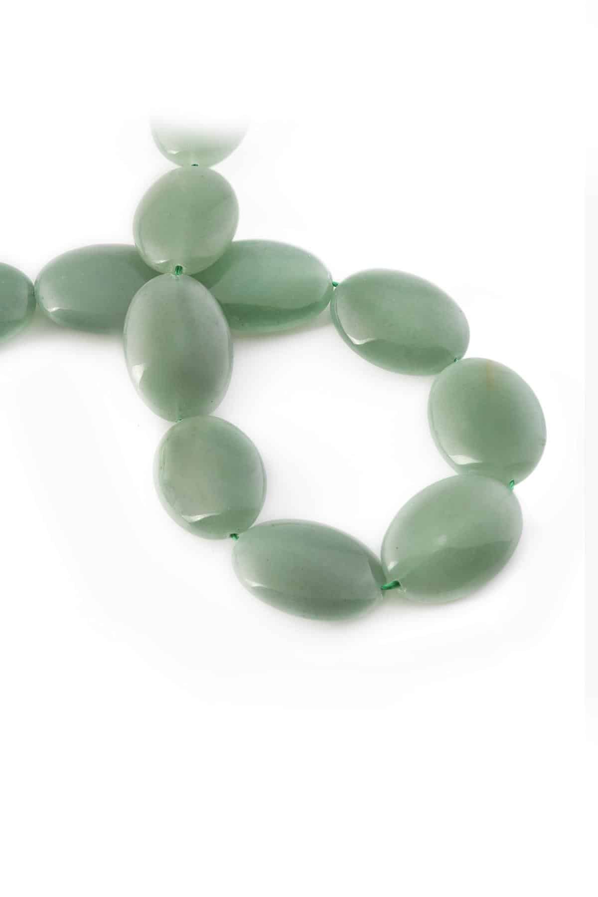 Aventurin Doğal Taş Parlak Oval Kesim 18x25mm Dizi [AA]