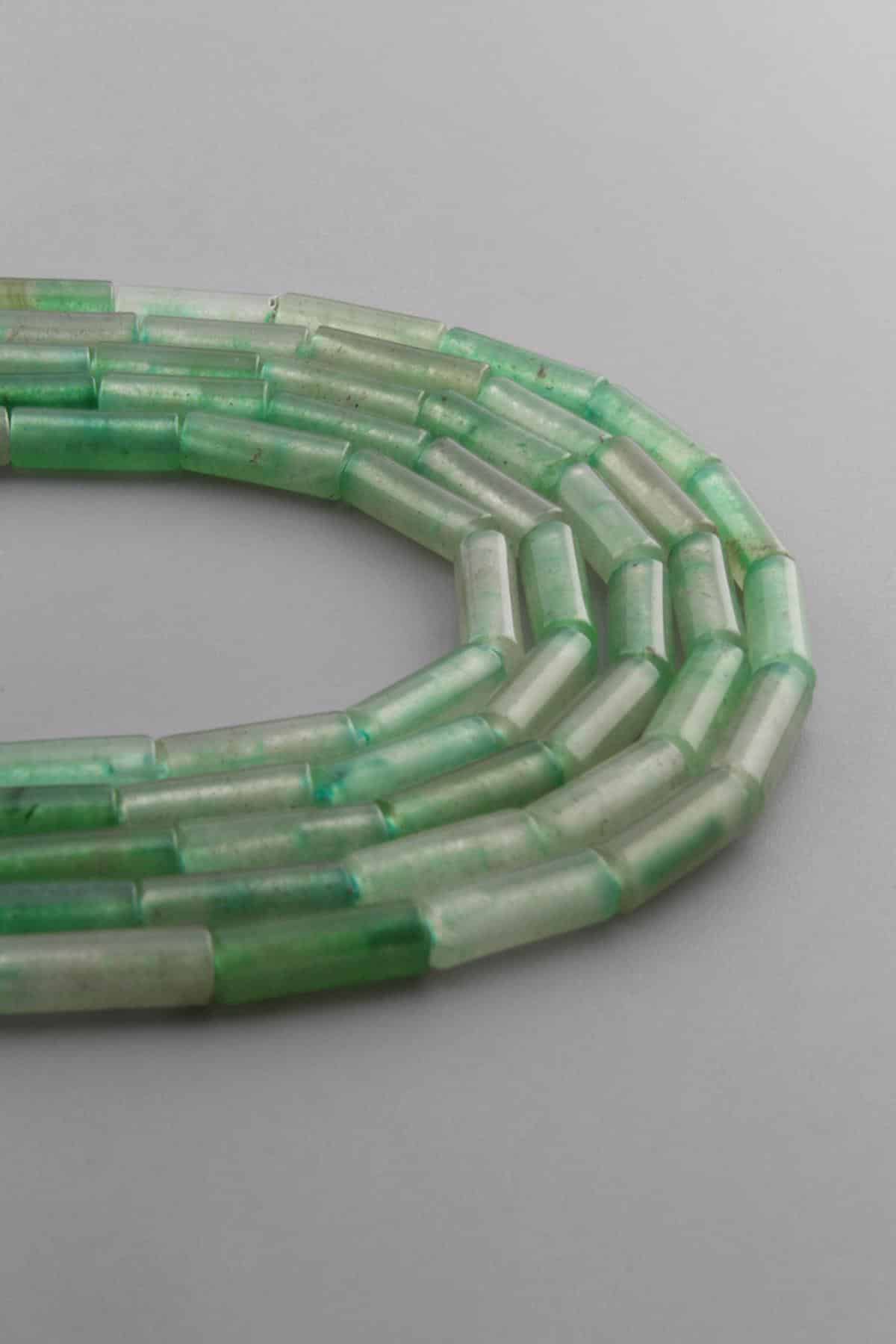 Aventurin Doğal Taş Parlak Silindir Kesim 4x13mm Dizi [AA]