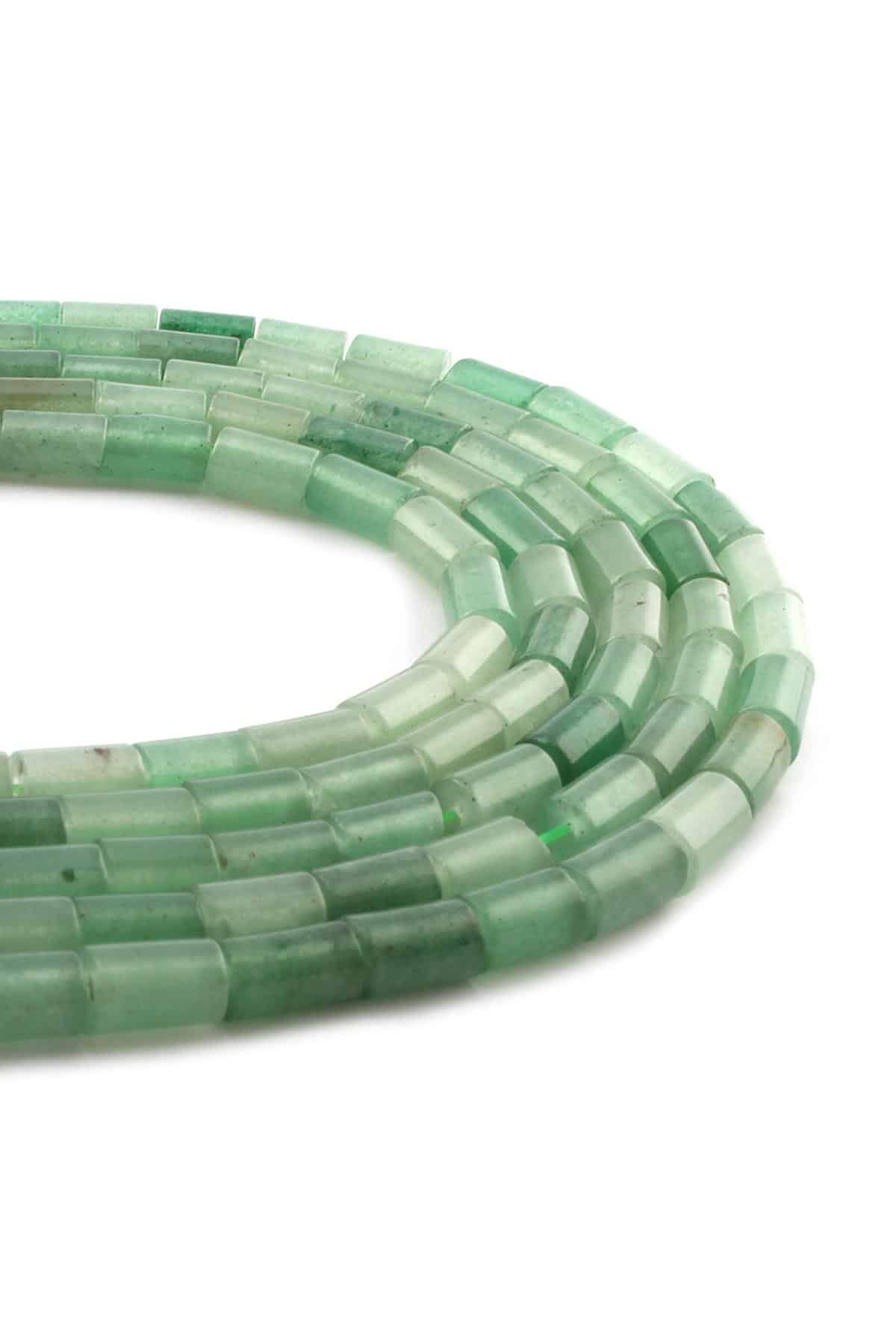 Aventurin Taşı Parlak Silindir Kesim 5x8mm Dizi [AA]