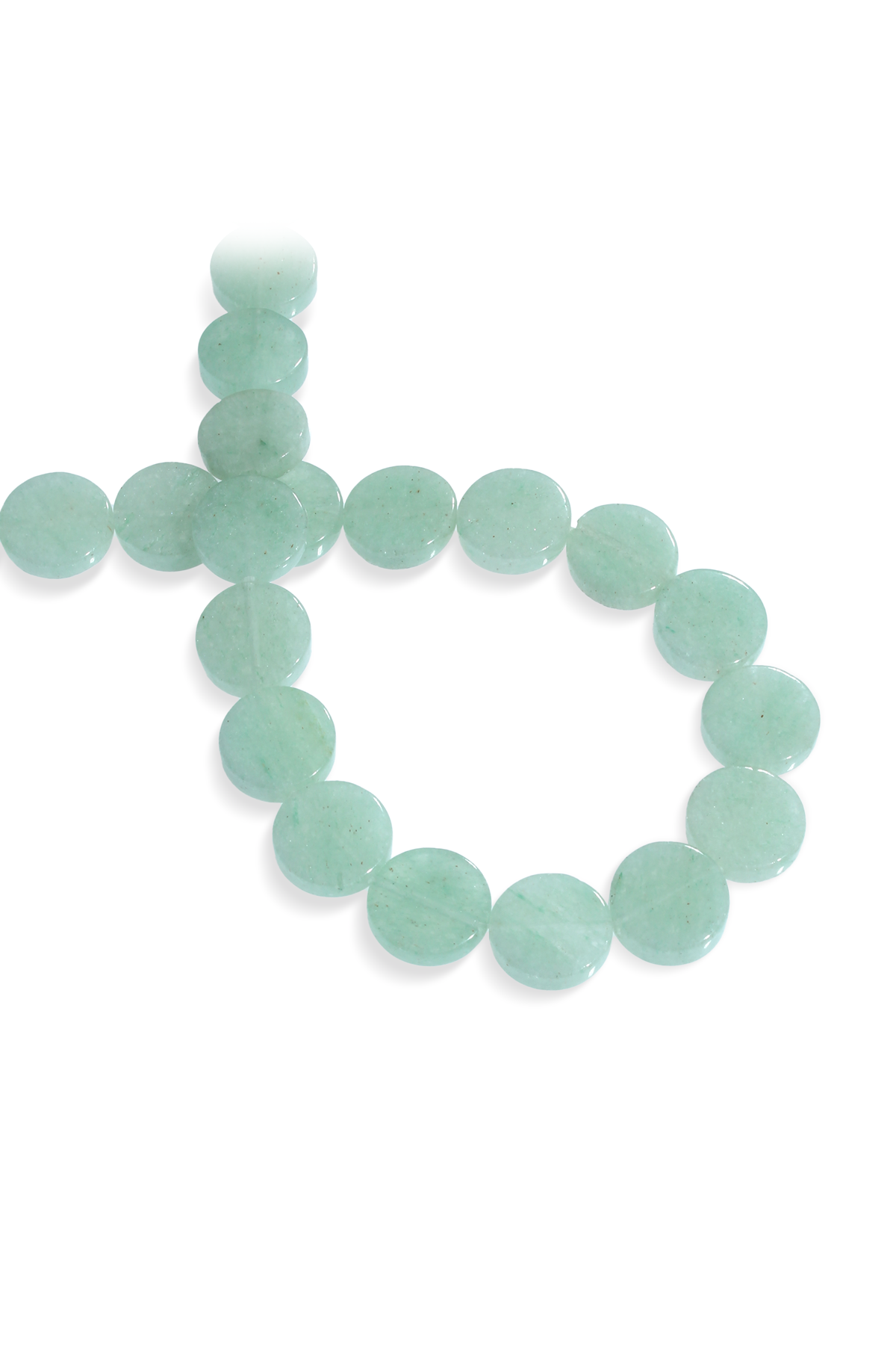 Aventurin Doğal Taş Yassı Daire Kesim 16mm Dizi