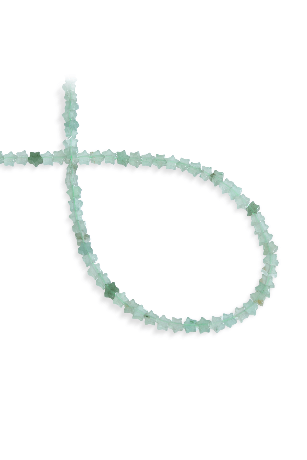 Aventurin Doğal Taş Yıldız Kesim 4mm Dizi