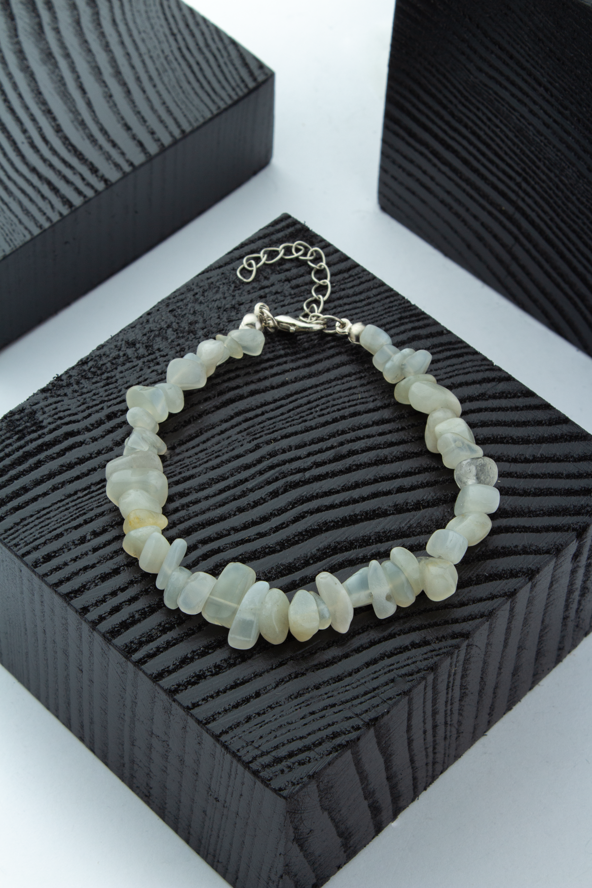 Ay Taşı Doğal Kırık Taş Bileklik