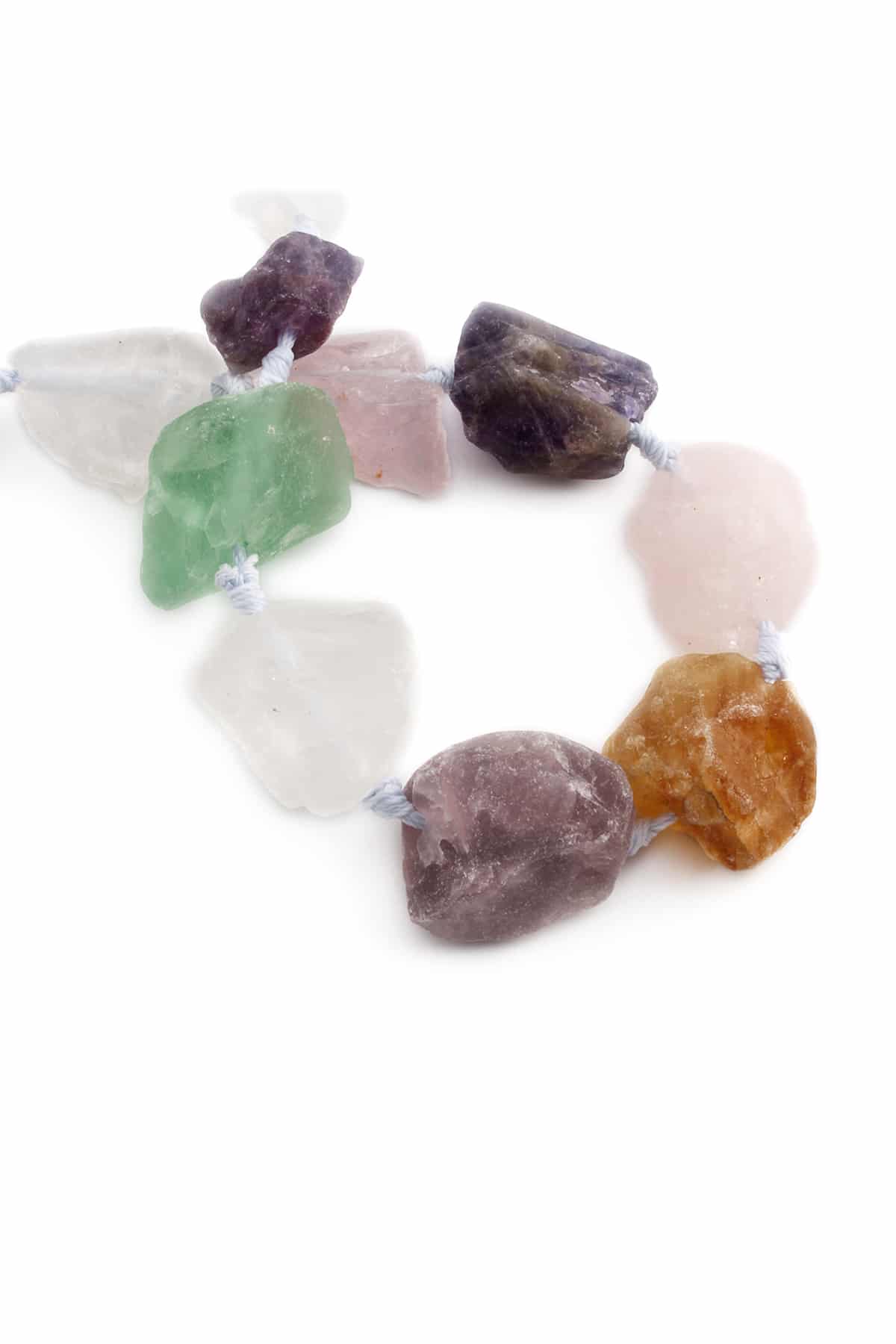 Çakra Doğal Taş Ham Kütle Kesim 14x20mm Dizi