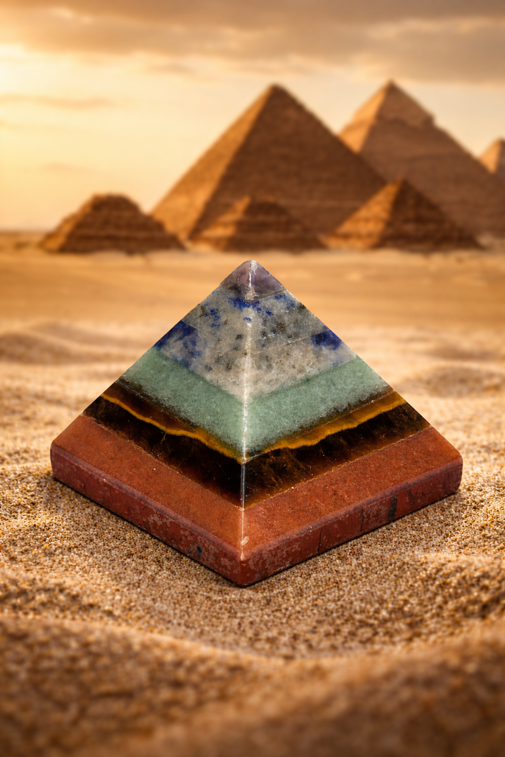 Çakra Taşı Piramit Doğal Taş