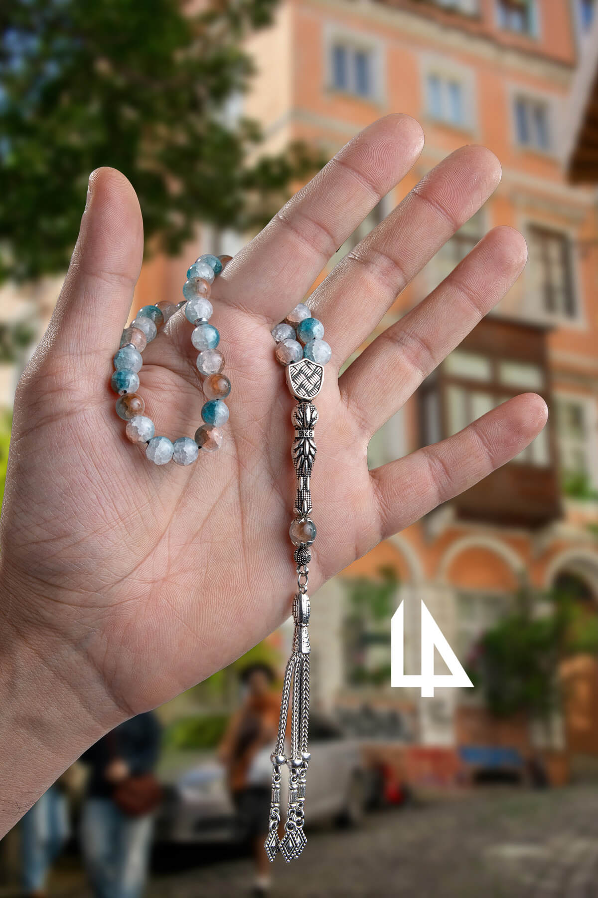 Cam Küre Kesim 33 lü 8mm Tesbih