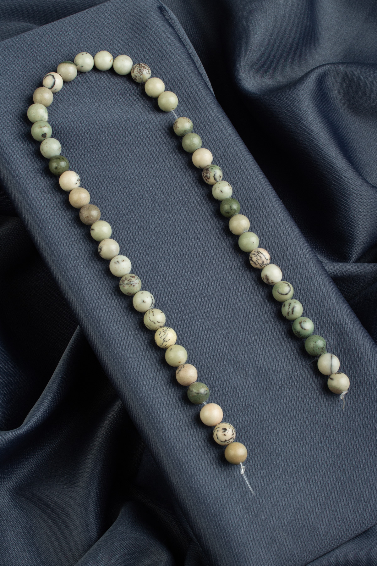 Çam Jasper Doğal Taş Parlak Küre Kesim 8mm Dizi [AA]