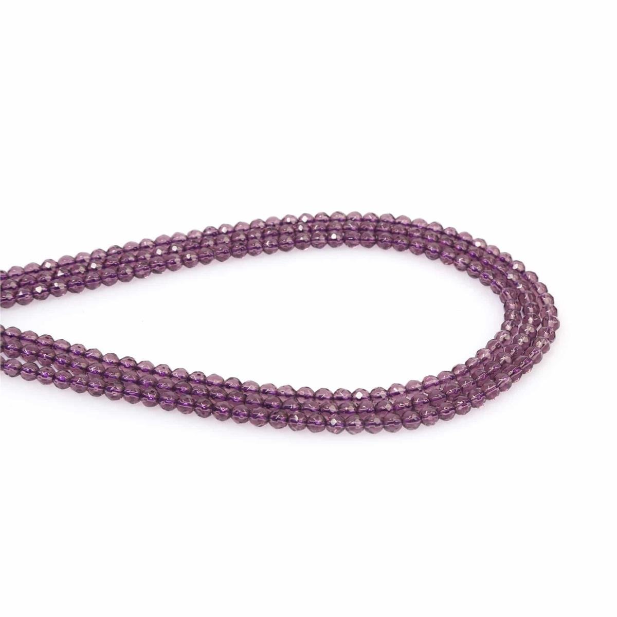 Glass Globe Cut 4mm String Of Beads