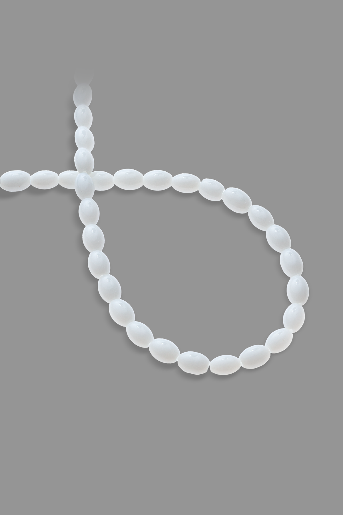 Cam Mat Beyaz Arpa Kesim 6X9mm Dizi