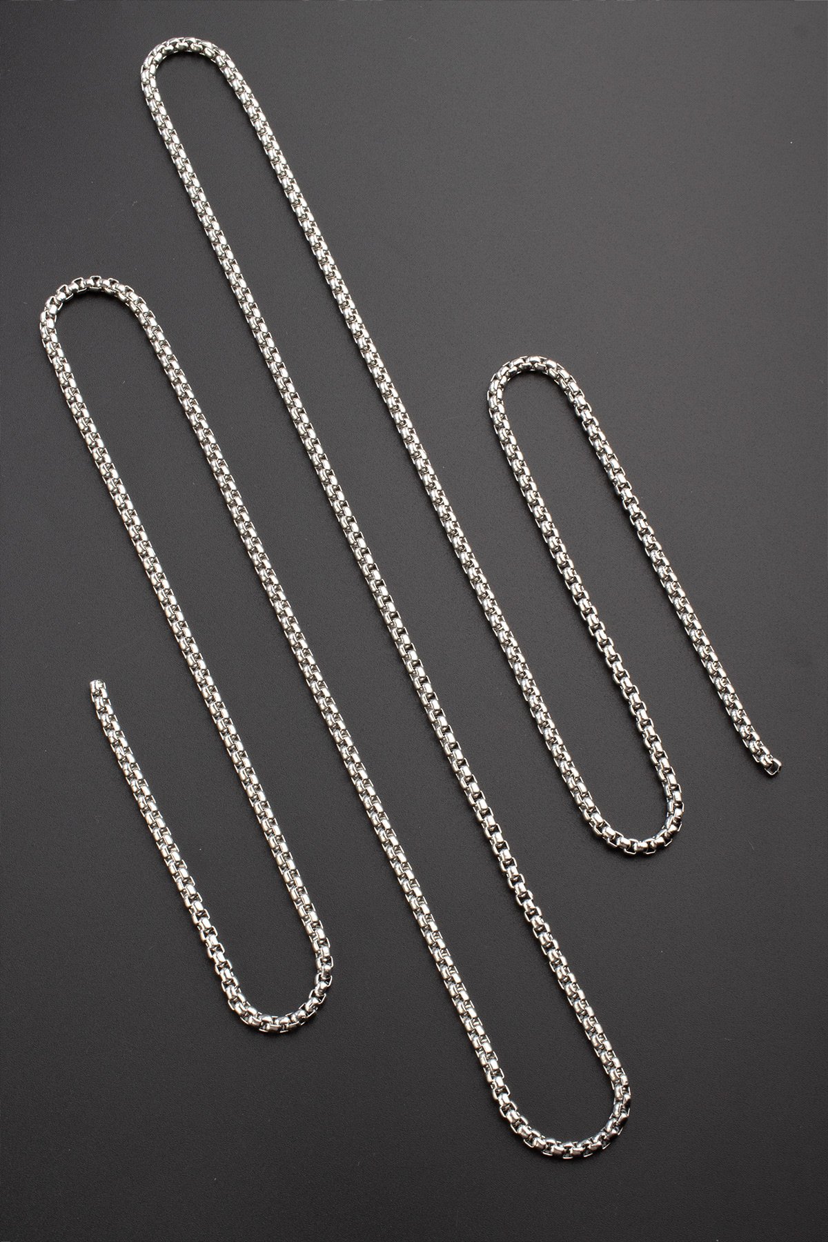 Çelik Gümüş Zincir 1m