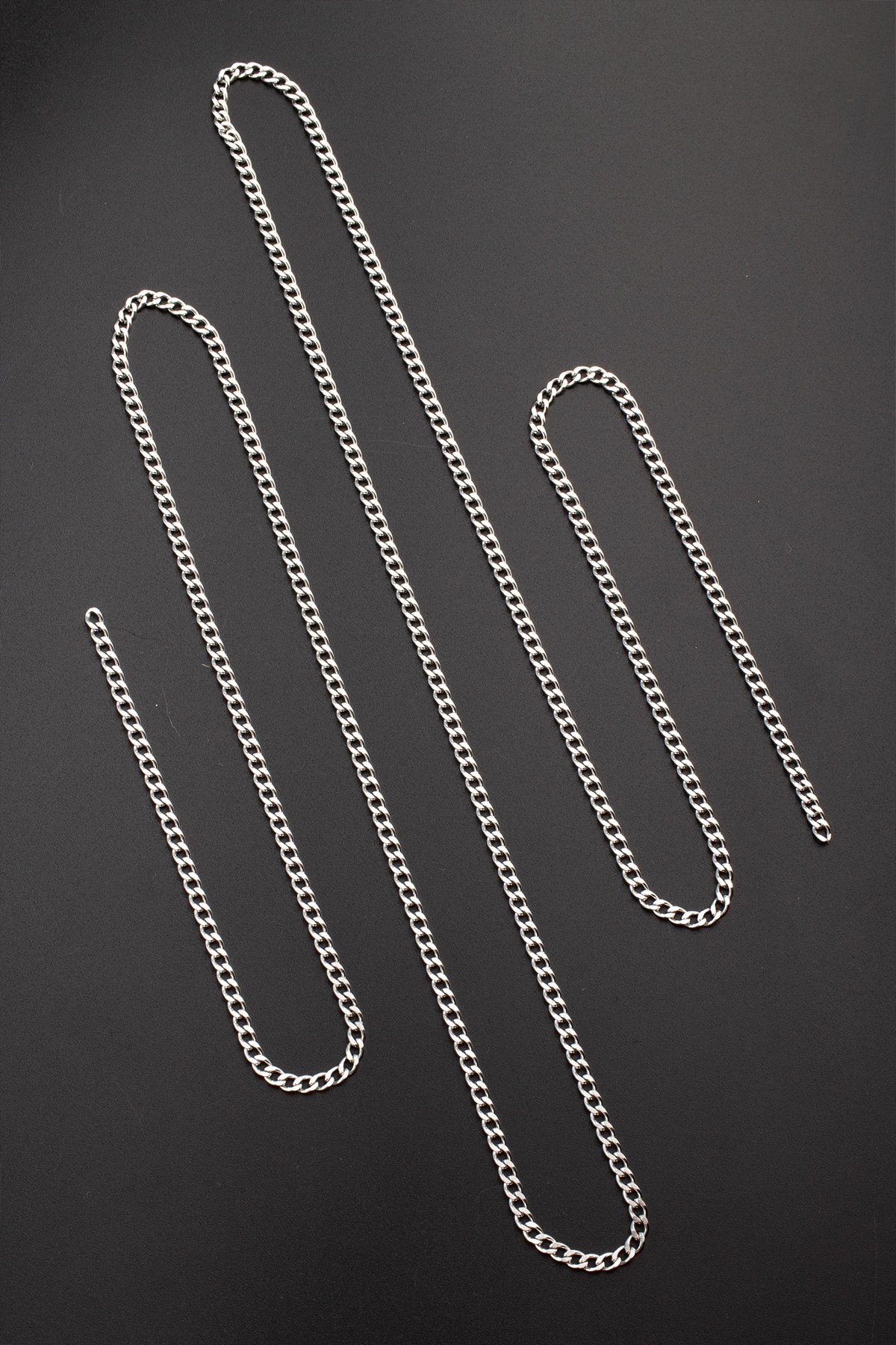 Çelik Gümüş Zincir 1m