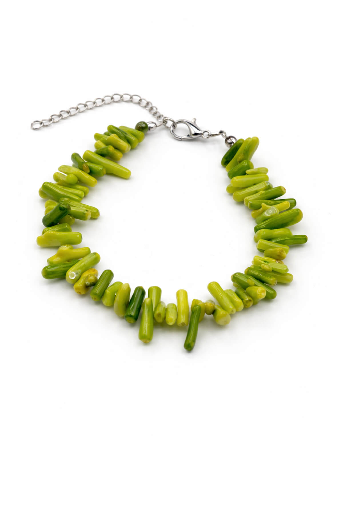 Dal Mercan Yeşil Doğal Kırık Taş Bileklik