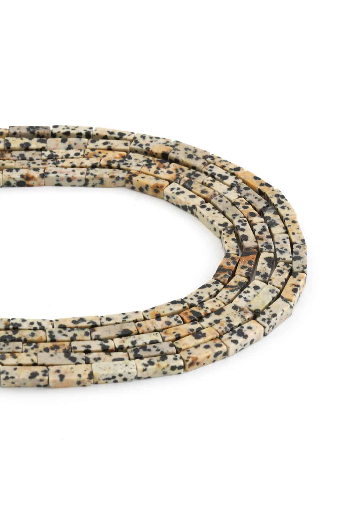 Dalmaçyalı Jasper Doğal Taş Dikdörtgen Kesim 4x13mm Dizi