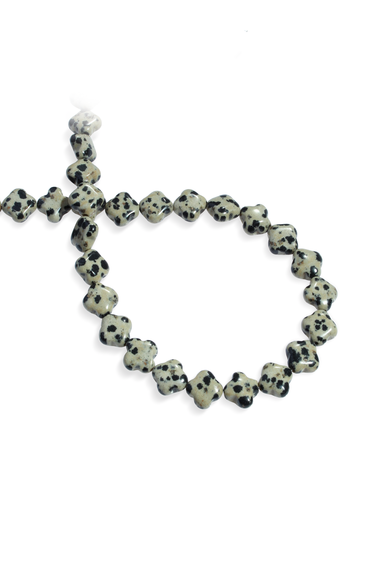 Dalmaçyalı Jasper Doğal Taş Parlak Yonca Kesim 12x12mm Dizi