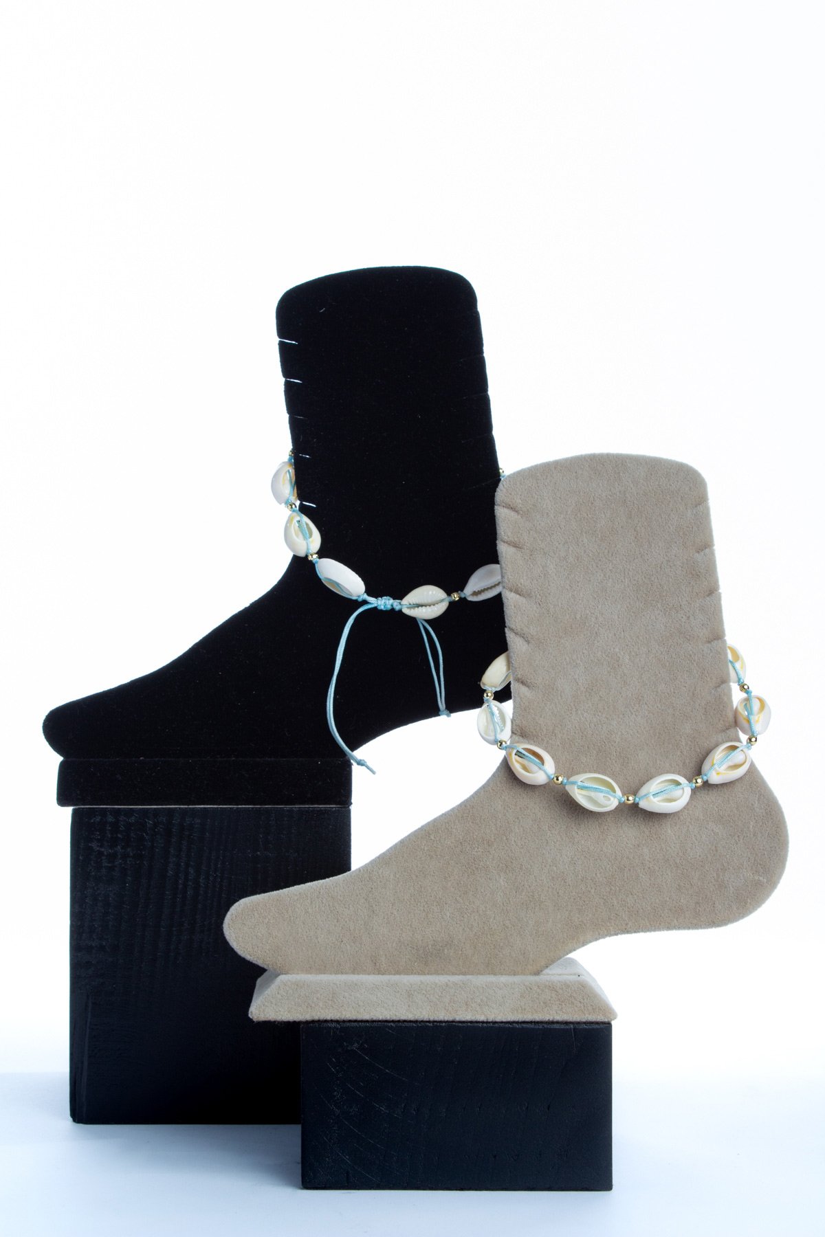 Deniz Kabuğu Makrome Örgülü Halhal